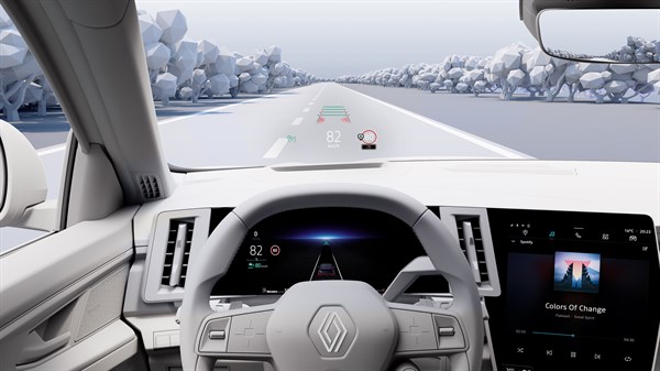 affichage tête haute - adas - Renault Espace E-Tech full hybrid